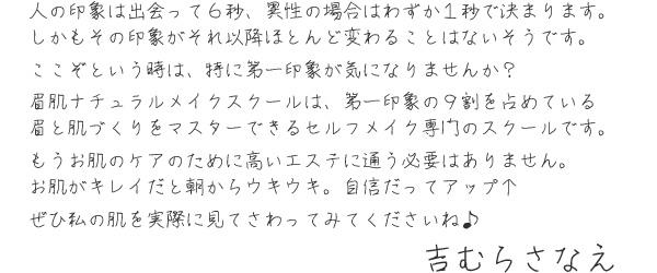 びはだナチュラルメイクレッスンの特徴