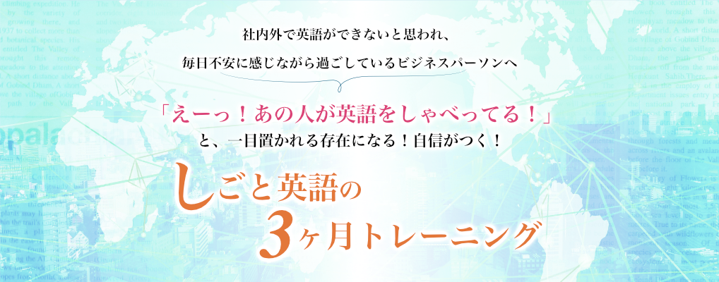 これさえあれば英語はできるようになります しごと英語の3ヶ月
